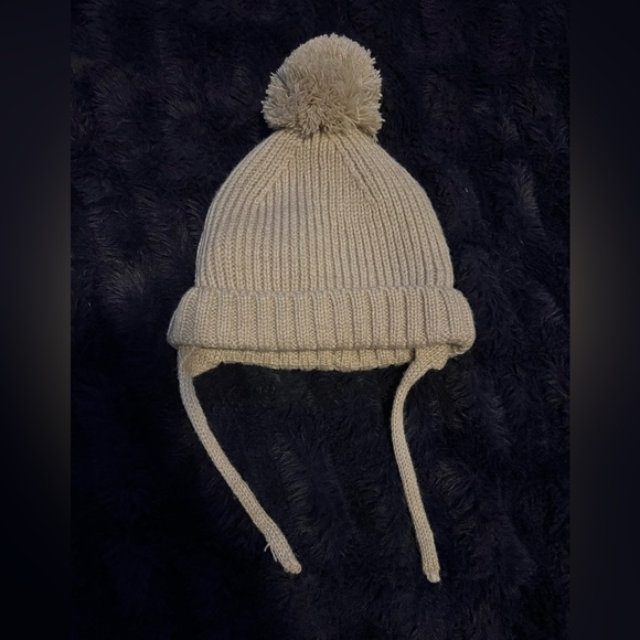 Zara Light Beige Knit Hat 6-12m - Picture 1 of 4
